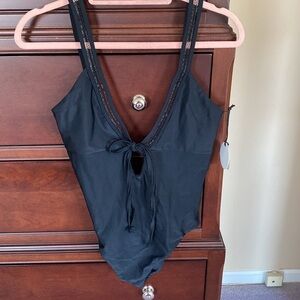 NWT Tularosa black one piece swimsuit